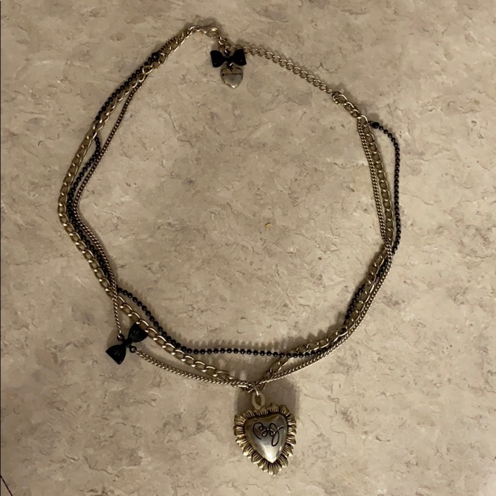 Betsey Johnson layered necklace